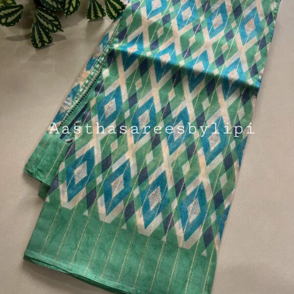 Printed Semi Korsa Saree