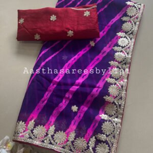 Lehriya Georgette Saree