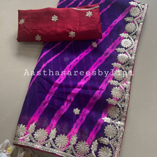 Lehriya Georgette Saree