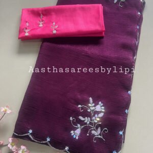 Light Work Chiffon Saree