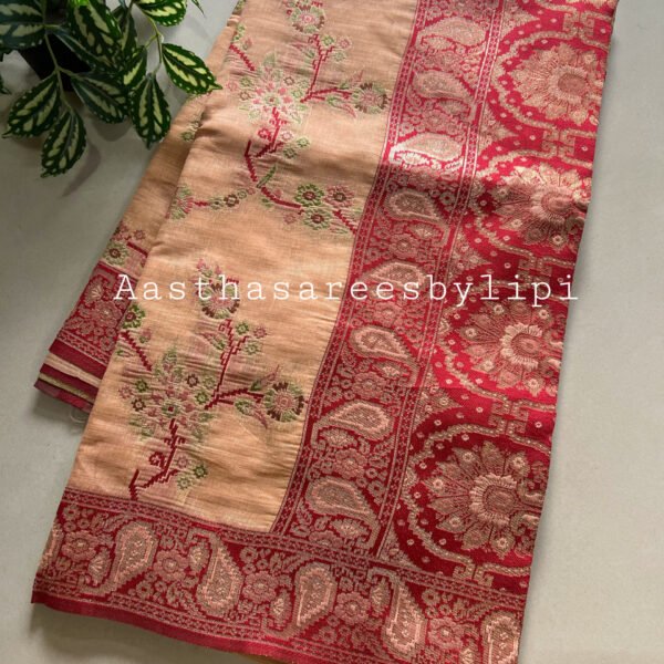 Jamdani Cotton Jari Border Sarees