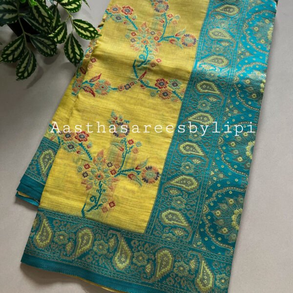 Jamdani Cotton Jari Border Sarees