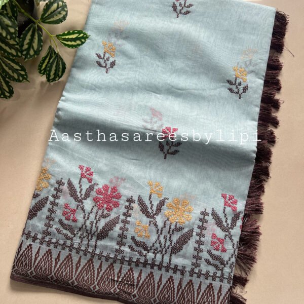 Thread Work Cotton Sarees