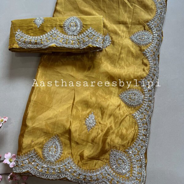 Soft Shimmer Saree with Heavy Blouse