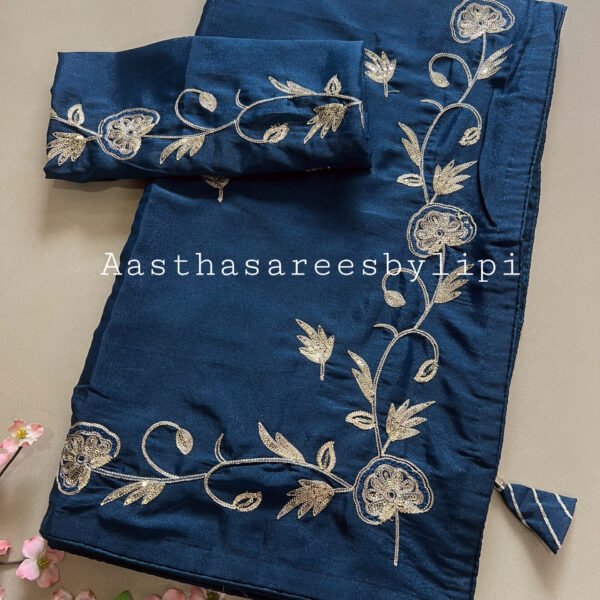 Shimmer Thread Embroidery Sarees