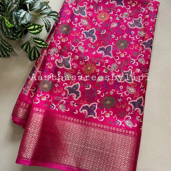 Printed Semi Soft Silk Sarees