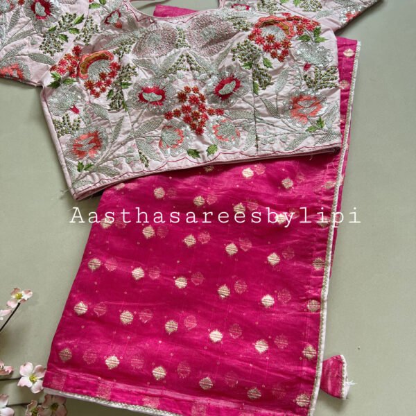 Stitched Heavy Blouse Soft Cotton Silk Sarees