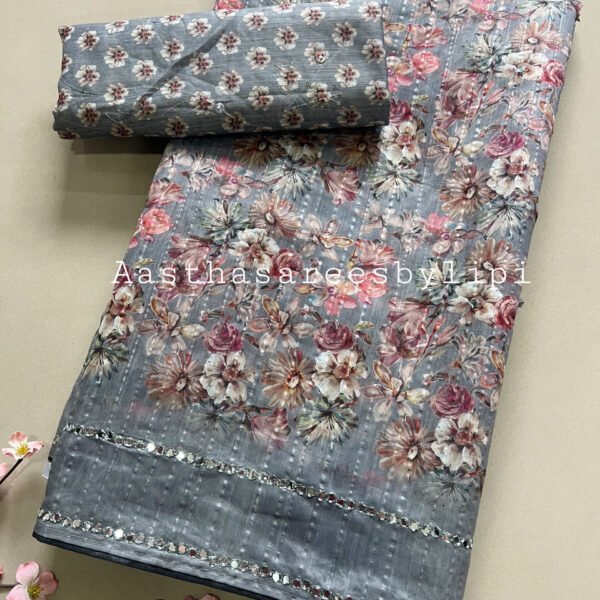 Printed Semi Soft Cotton Saree