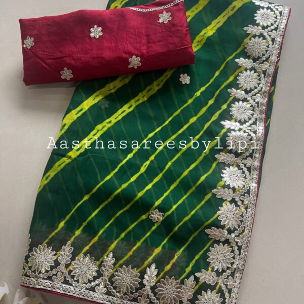 Lehriya Georgette Saree