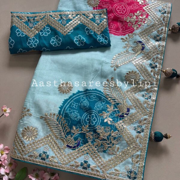 Exclusive Soft Silk Bandhej Sarees