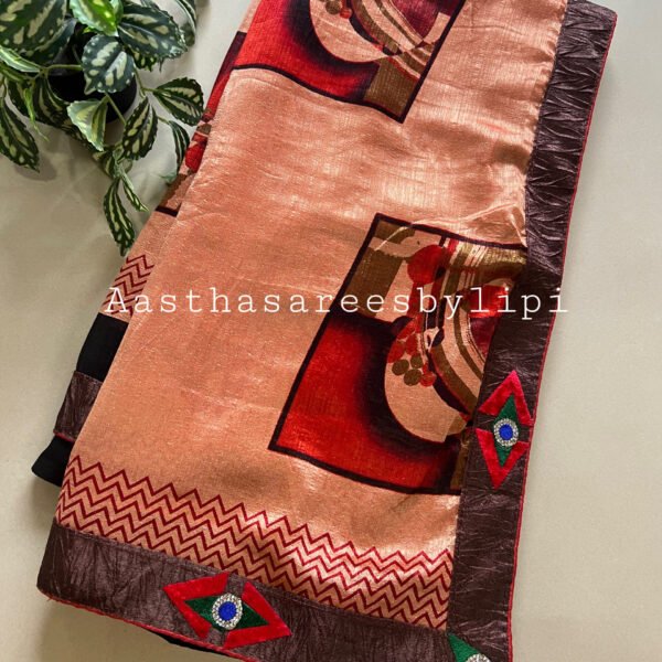 Printed Vichitra Silk Sarees