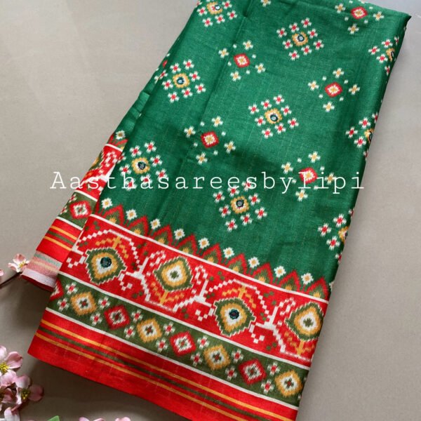 Patola Print Soft Silk Saree