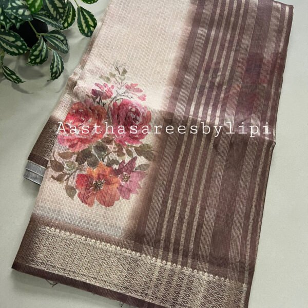 Printed Kota Doriya Cotton Saree