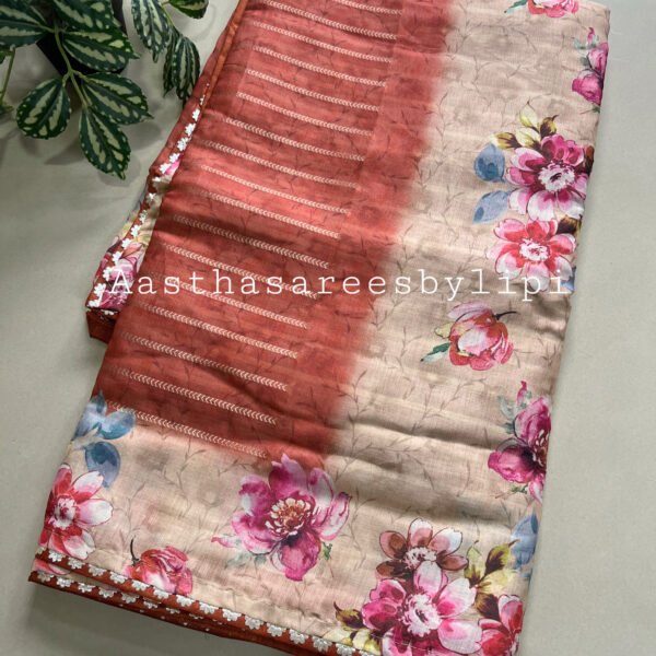 Printed Semi Cotton Silk Saree