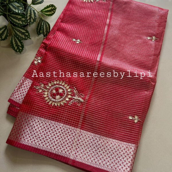 Light Work Semi Cotton Silk Jari Weaving Sarees
