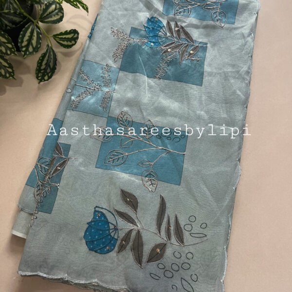 Exclusive Soft Tissue Shimmer Printed Sarees