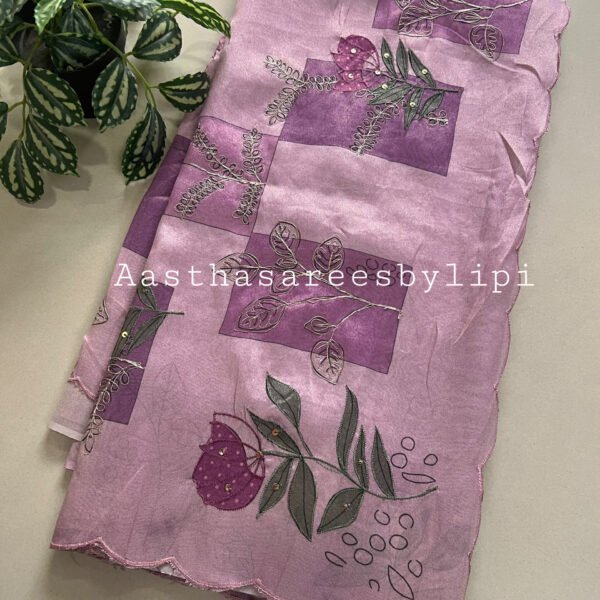 Exclusive Soft Tissue Shimmer Printed Sarees