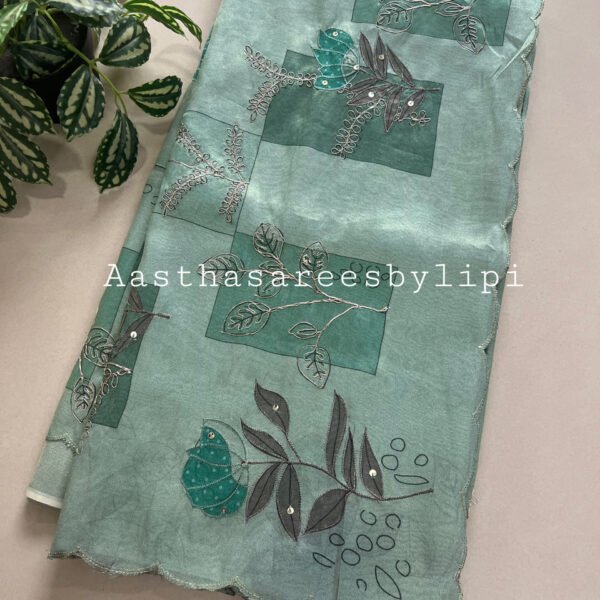 Exclusive Soft Tissue Shimmer Printed Sarees