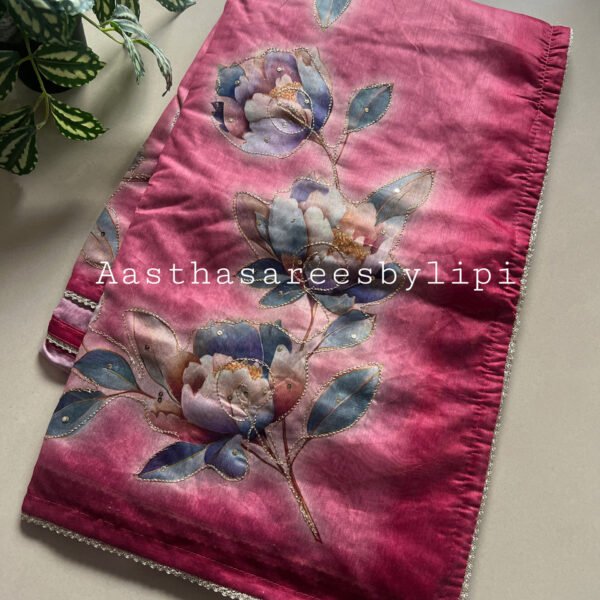 Floral Print Soft Cotton Sarees