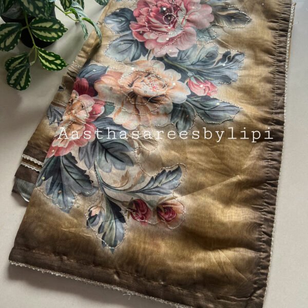 Floral Print Soft Cotton Sarees