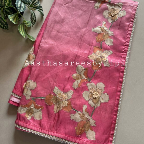 Shaded Printed Shimmer Sarees