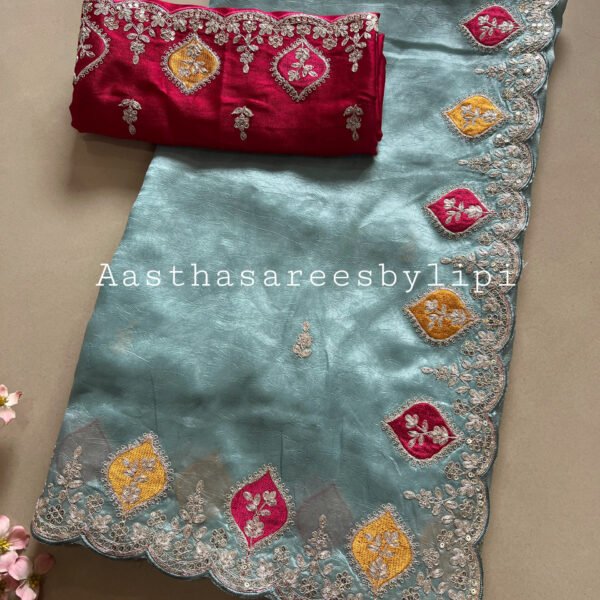 Exclusive Border Soft Shimmer Sarees