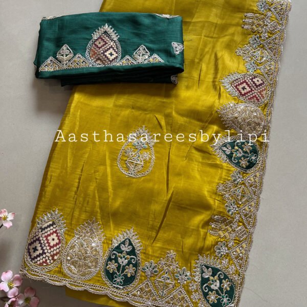 Patch Work Border HO Silk Saree