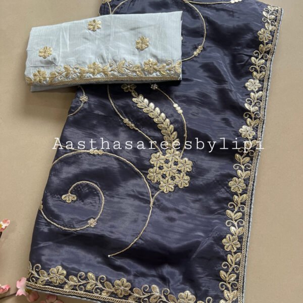 Jaal Work Shimmer Silk Sarees
