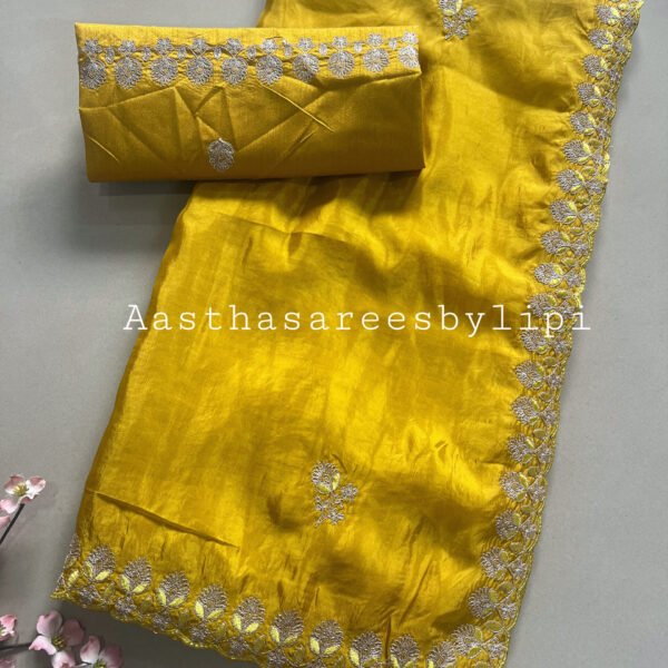 Pitta Border Semi Ho Silk Sarees