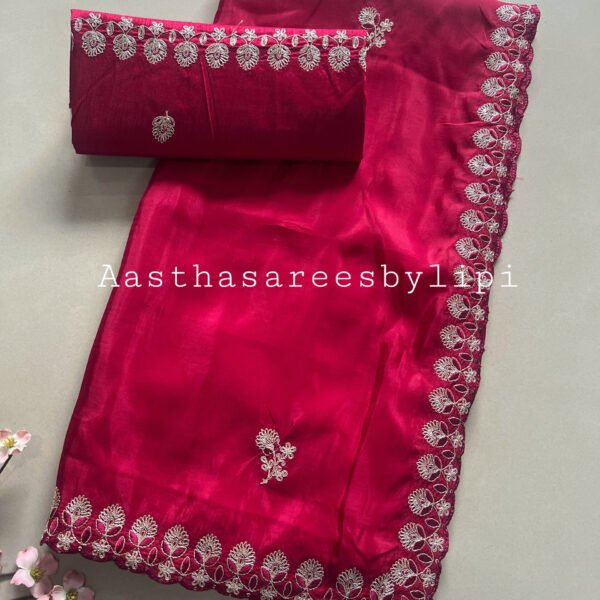 Pitta Border Semi Ho Silk Sarees