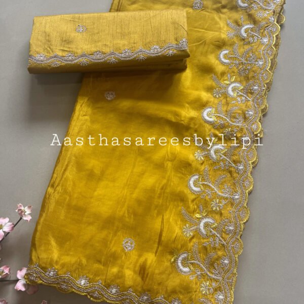Pitta Border Semi Ho Silk Sarees