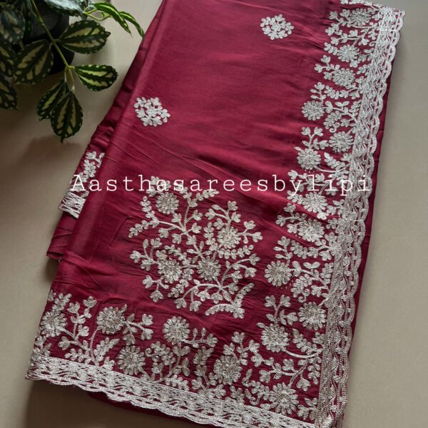 Jari Pita Work Shimmer Sarees