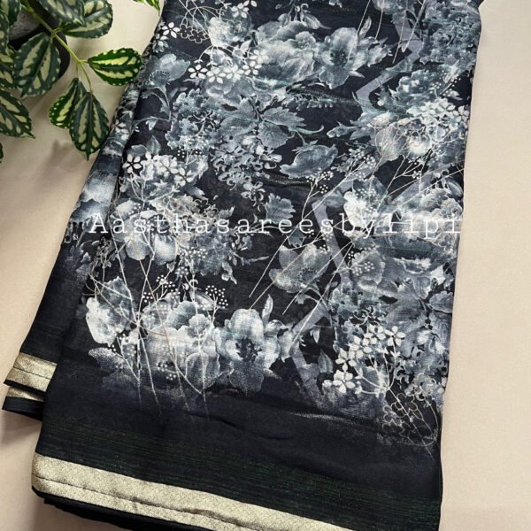 Printed Semi Georgette Saree