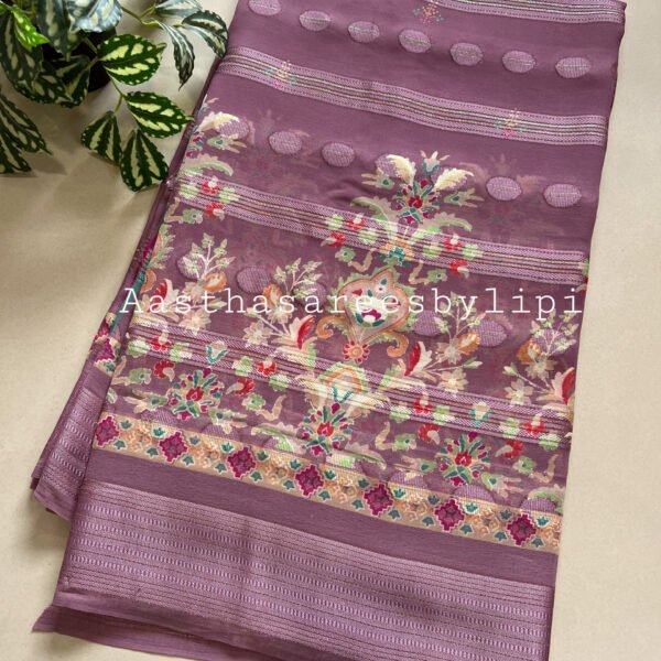 Printed Semi Chiffon Sarees