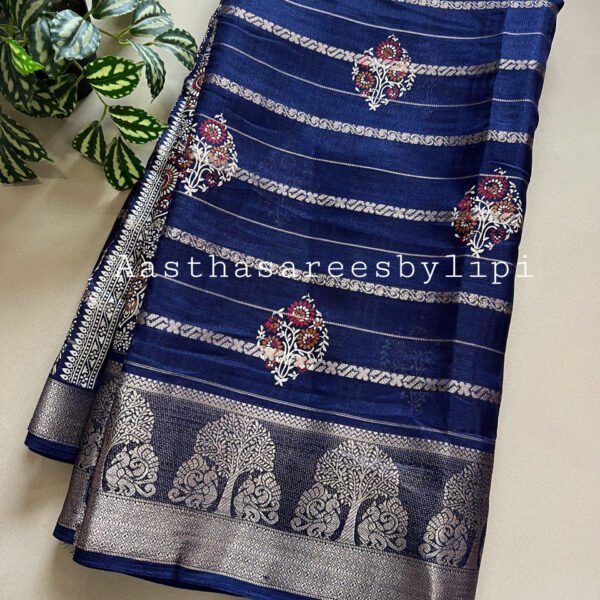 Printed Soft Silk Jari Weaving Sarees
