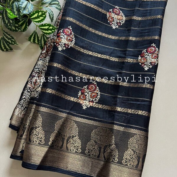 Printed Soft Silk Jari Weaving Sarees