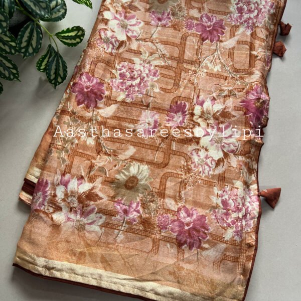 Printed Semi Chiffon Saree