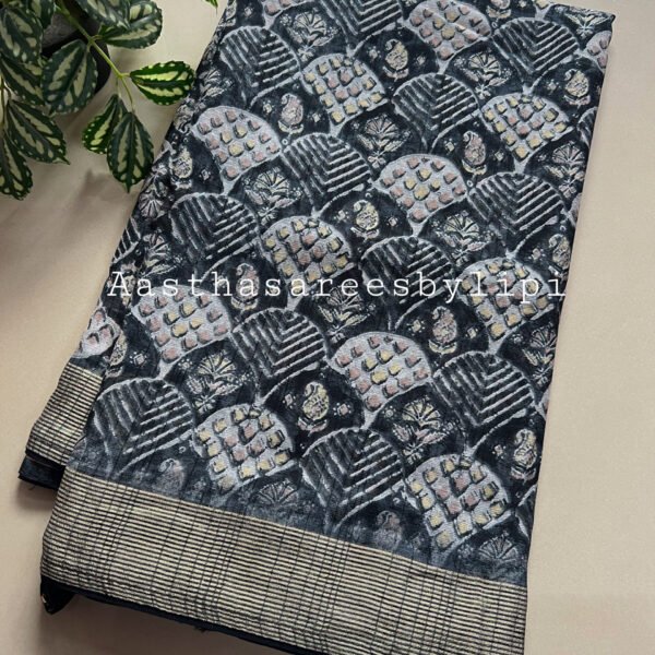 Printed Semi Chiffon Saree