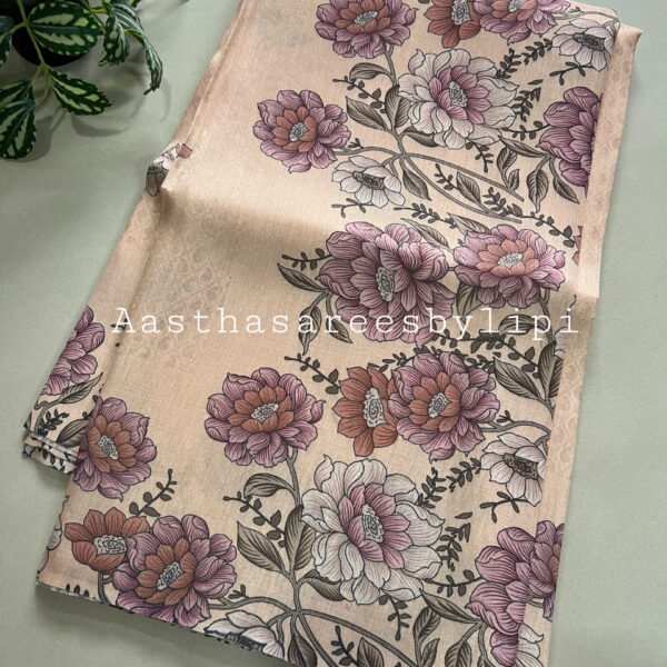 Supernet Organza Silk Printed Saree