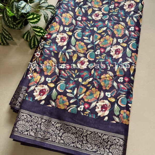 Printed Semi Dola Silk Sarees