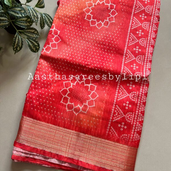 Printed Semi Organza Silk Sarees