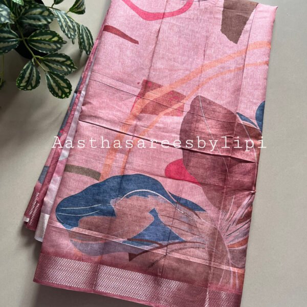 Digital Print Semi Soft Silk Saree