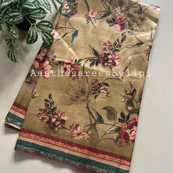 Printed Soft Paper Silk Sarees