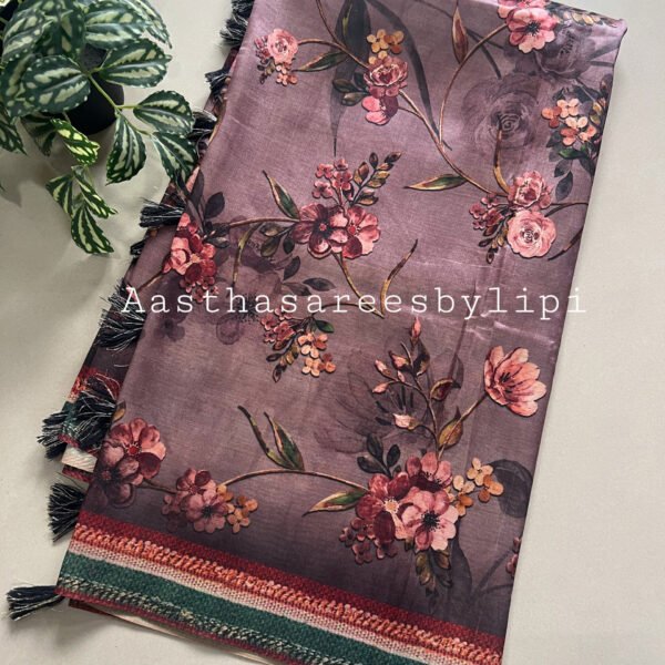 Printed Soft Paper Silk Sarees