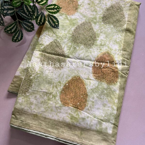 Tie and Dye Rayon Cotton Saree