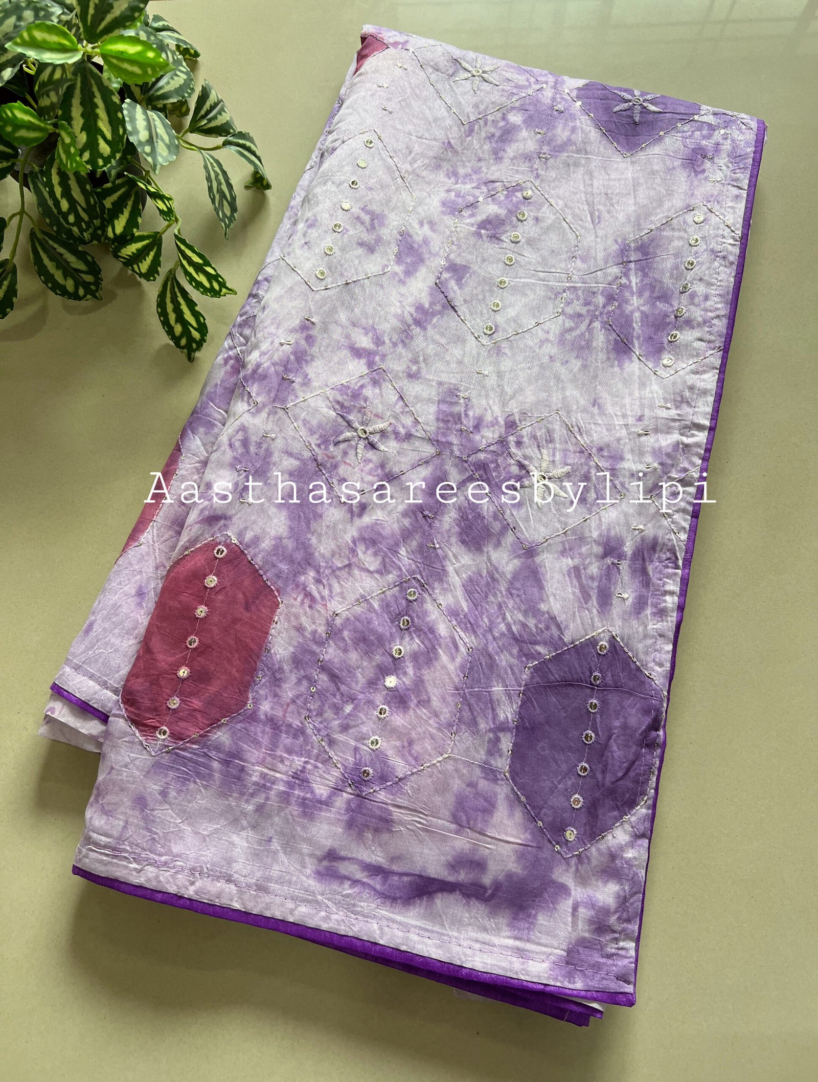 Tie and Dye Rayon Cotton Saree