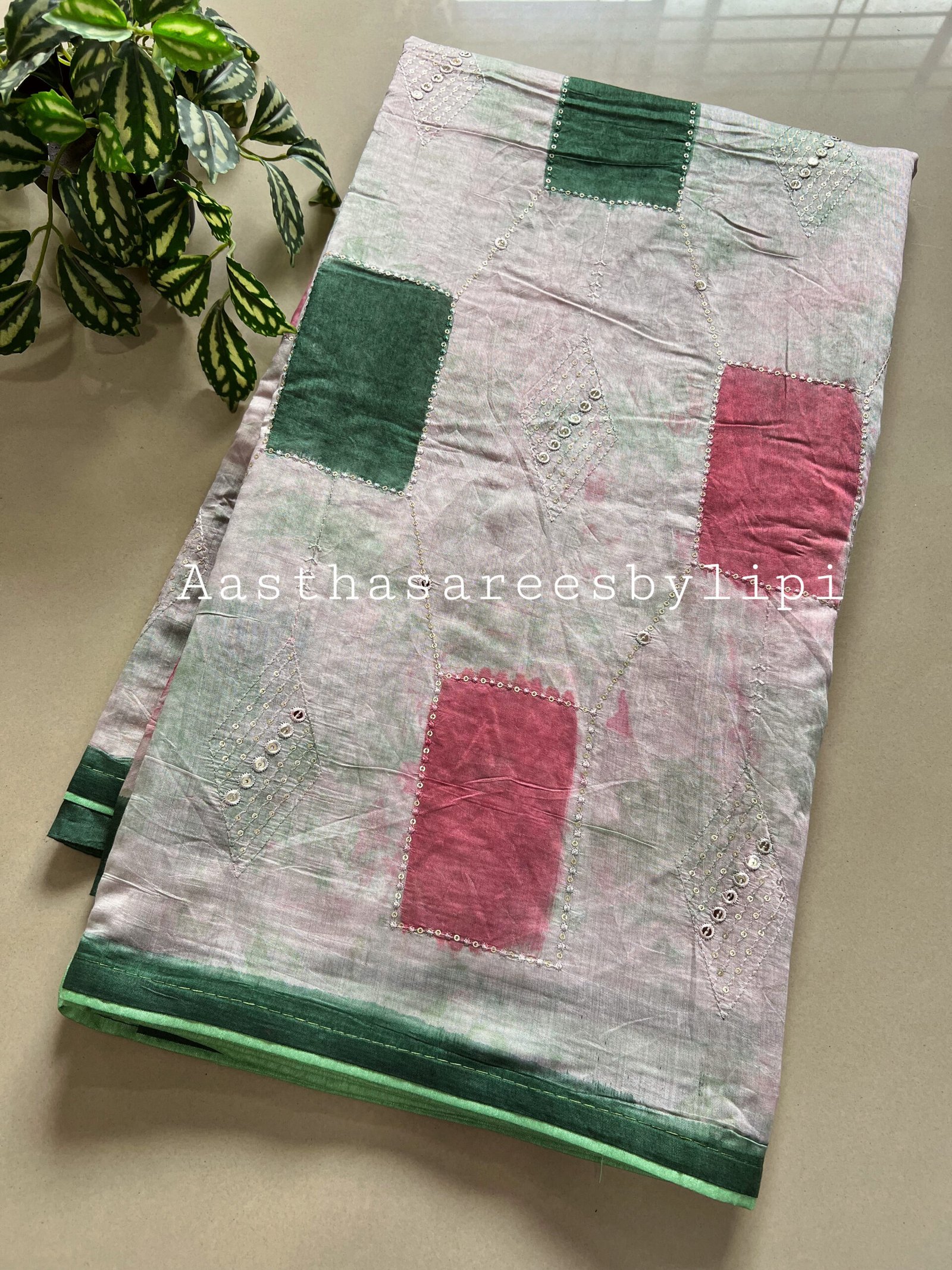 Tie and Dye Rayon Cotton Saree