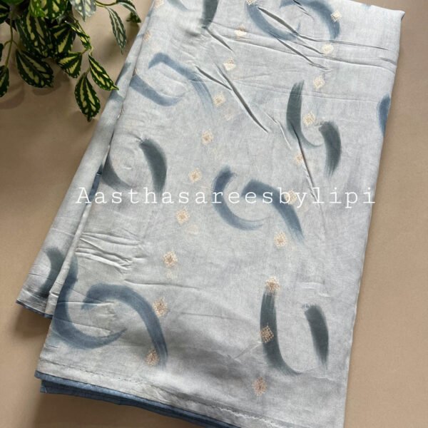Tie and Dye Rayon Cotton Saree