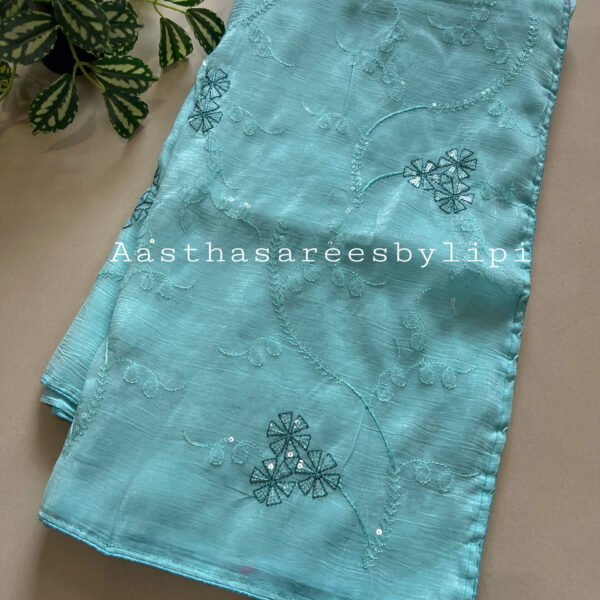 Thread Work Chiffon Sarees