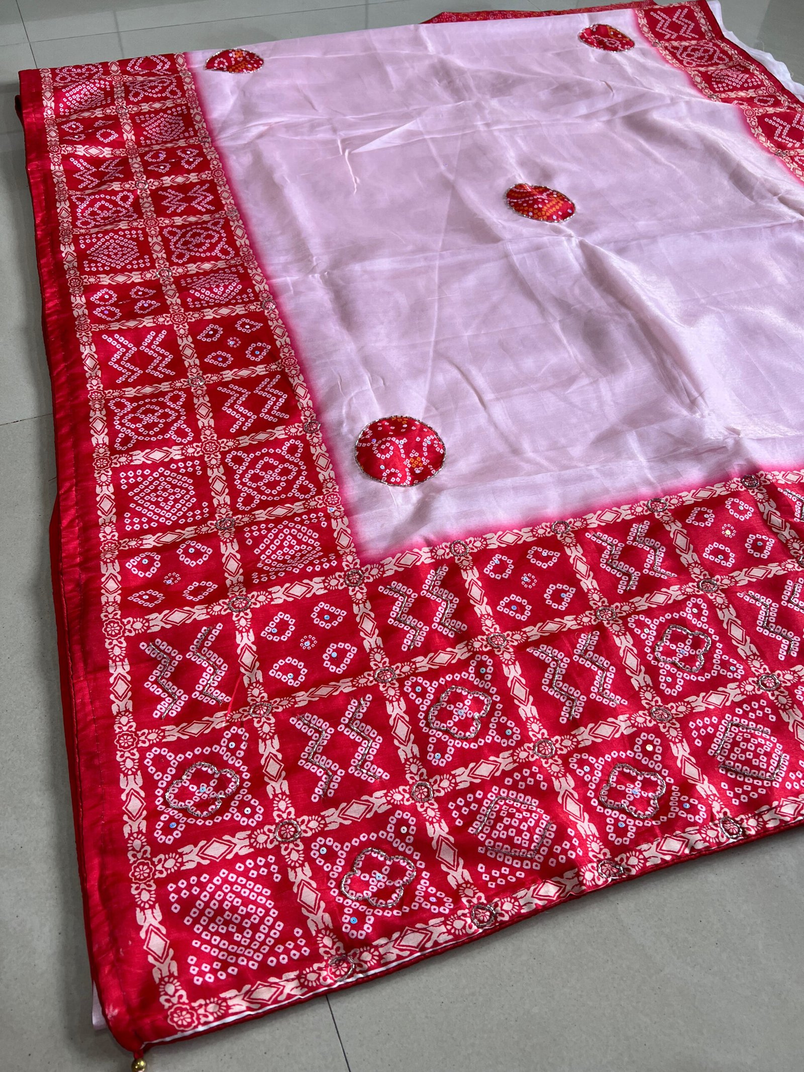 Exclusive Bandhej Border Soft Silk Sarees✨ - Image 2